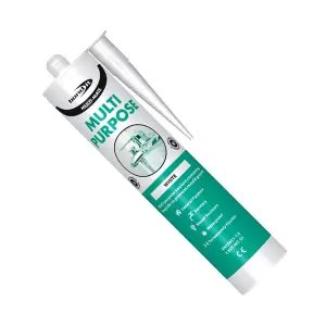 Bond It Multi-Mate GP Multi Purpose Silicone Sealant EU3 White   BDMWH(N) (Pack of 3)