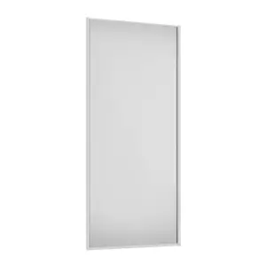 Spacepro Sliding Wardrobes Full length Matt White frame Single panel door, (H) 2220mm x (W) 762mm