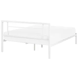 Metal EU Double Size Bed White CUSSET