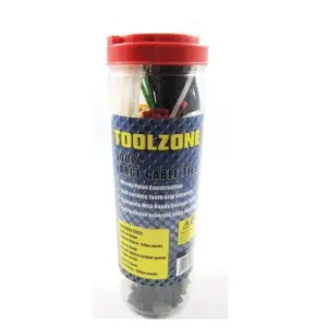 TOOLZONE 500PC MIXED LARGE CABLE TIES