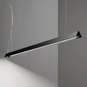 Luminosa V-Line Integrated Led Pendant Ceiling Light Black 3000K