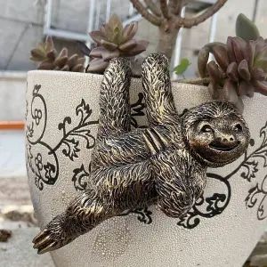 Garden Plant Pot Hanger - Sloth