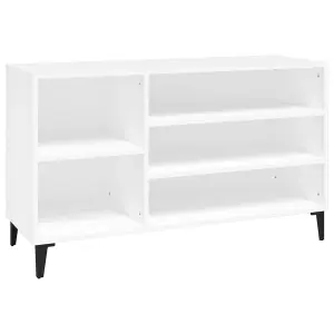 Berkfield Shoe Cabinet White 102x36x60 cm Engineered Wood