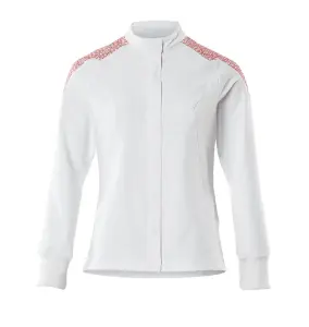 Mascot Food & Care Ladies Ultimate Stretch Jacket (White/Traffic Red)  (XX Large)