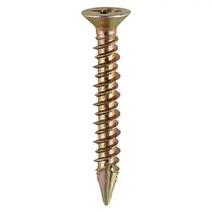 TIMCO Window Fabrication Screws Countersunk PH High-Low Thread Slash Point Yellow - 4.3 x 30