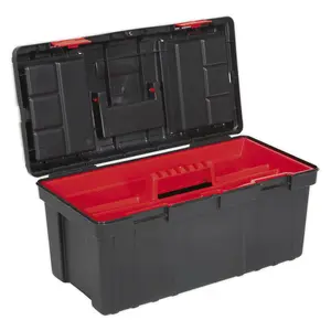 Sealey Tool Box 19" Tool Case Caddy Box 490mm with Tote Tray AP490