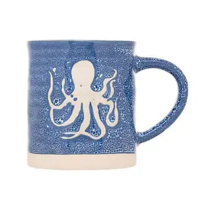 Siip Stoneware Wax Resist Octopus Mug