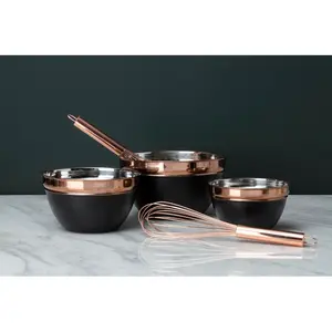 Canora Grey Dixon Stainless Steel Whisk Rose Gold / 8cm H x 39cm W