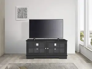 MDA Designs HAMILTON Black Traditional TV Cabinet for Flat Screens up to 55"