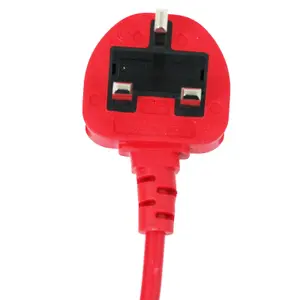 SPARES2GO 20m Mains Power Cable UK 3 Pin Plug compatible with Challenge GT2317 ME1030M ME1031M Lawnmower Strimmer