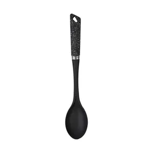 6-Piece Black Kitchen Utensils Set | Non-Scratch & Heat Resistant | BPA Free Plastic | Modern & Vibrant | Space Saving Black