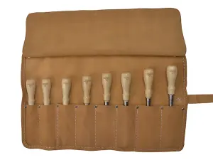 Stanley Sweetheart 750 Series Chisel Set of 8 Suede Tool Roll STA116793 1-16-793