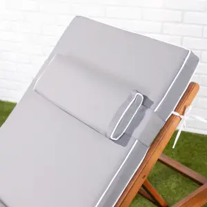 Alfresia Grey Sun Lounger Replacement Garden Cushion