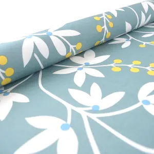 A Street Prints Simplistic Flower Print Teal Wallpaper Naturistic Paste The Wall