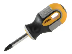 Roughneck Stubby Pozidriv Screwdriver PZ2 - Durable and Easy to Use