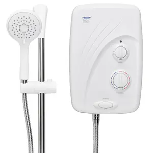 Triton T80si Pumped Tank Fed White Electric Shower Replacement 8.5kW +Riser Rail