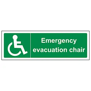 Emergency Evacuation Fire Point Sign - Adhesive Vinyl - 450x150mm (x3)