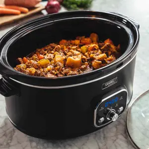 Cooks Professional Digital Slow Cooker 8 Litre Removable Ceramic Bowl with Delay Timer & Keep Warm