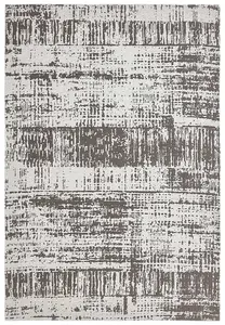 White Abstract Modern Easy to clean Rug for Bedroom & Living Room-200cm X 290cm