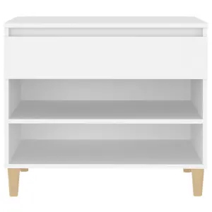 Berkfield Shoe Cabinet White 70x36x60 cm Engineered Wood