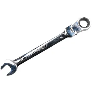 19mm Metric Flexible Flexi Head Ratchet Combination Spanner Wrench 72 Teeth