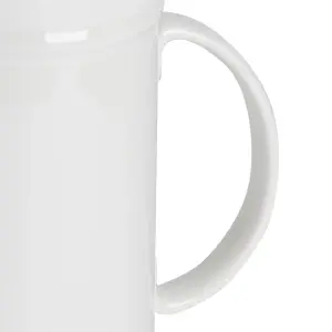 Nicola Spring - White Farmhouse Water Jug - 1 Litre