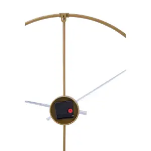 Interiors by Premier Wall Clock With Gold Finish Metal Open Frame