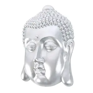 Something Different Buddha Head Plaque Silver (One Size)