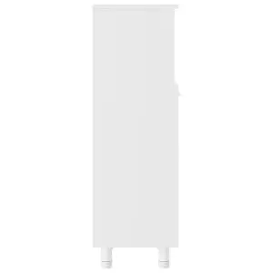 Berkfield Bathroom Cabinet White 30x30x95 cm Engineered Wood