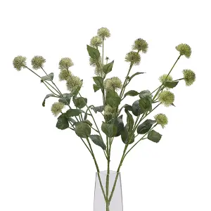 Thistle Globe Stem - Plastic - L18 x W18 x H81 cm - Green