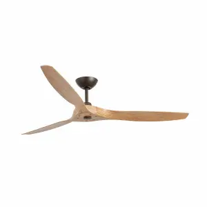 Luminosa Morea Light Brown Ceiling Fan With DC Motor Smart