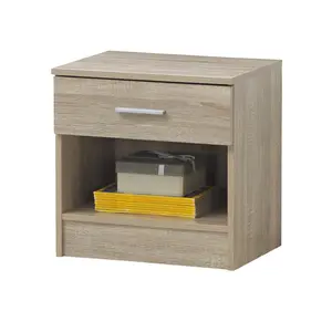 Willette 1 Drawer Bedside Table Sonoma Oak