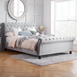 Birlea Opulence Double Bed Frame In Grey