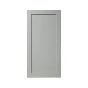 GoodHome Alpinia Matt grey wood effect Shaker Tall larder Cabinet door (W)600mm (H)1181mm (T)18mm