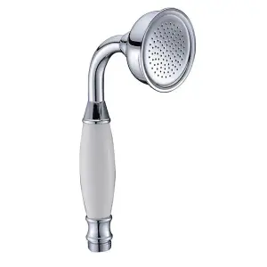 Round Traditional Handset For Shower Handset For Bath Mixer Tap Shower Chrome Finish