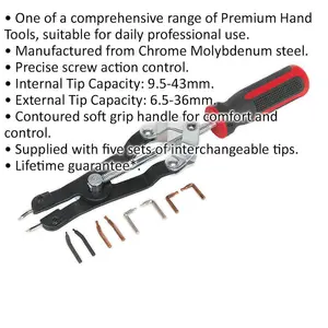 Versatile Internal External Circlip Pliers with Interchangeable Tips for Precision Tasks