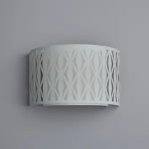 Toni Fabric Grey LED Wall light