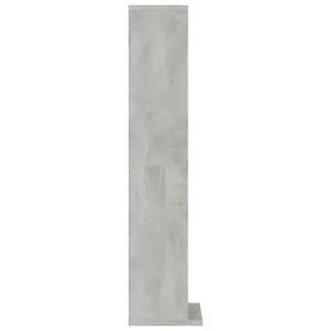 vidaXL CD Cabinet Concrete Grey 21x20x88 cm Engineered Wood