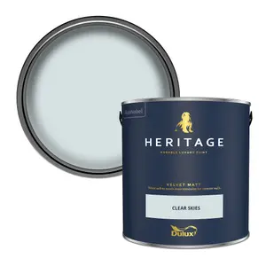 Dulux Trade Heritage Clear Skies Velvet matt Wall paint, 2.5L