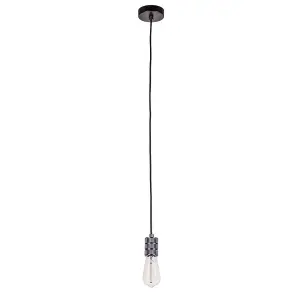 Luminosa Modern Hanging Pendant Lamp Holders Black 1 Light , E27