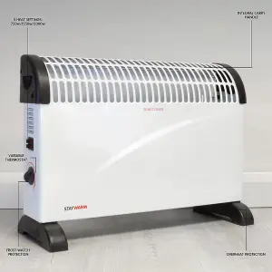 StayWarm 2000w Convector Heater  - White