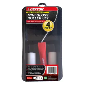 4 Pieces Dekton 4" Gloss Roller Set