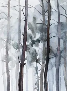 Watercolour Forest Mural - 192x260cm - 5455-4