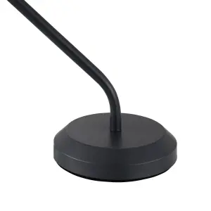 GoodHome Yarra Matt Black Table light