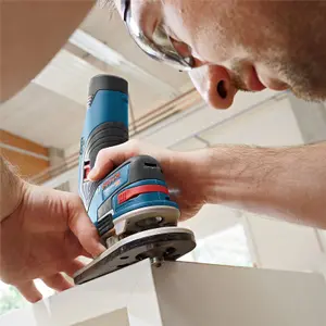 Bosch GSB 120-LI 12v Combi Hammer Drill 2 Speed 2x2ah + GKF12V Compact Router