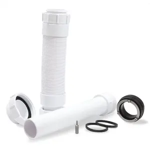 Jepp Flex Kit Toilet Flush Pipe WC Inlet Seal Pan Connector and Heavy-Duty Leak Free Flush Cone