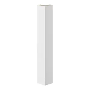 GoodHome Stevia Gloss white Standard Corner post, (W)48mm (L)340mm, Pack of 2