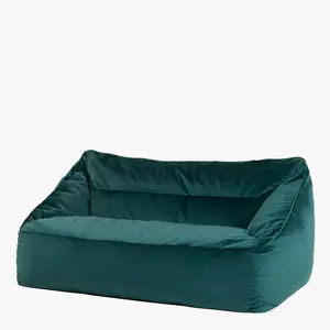 icon Cecilia Bean Bag Sofa Teal Green Giant Velvet Bean Bag Chair