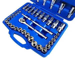 Toolzone 50Pc 3/8" mm & Af Socket Set