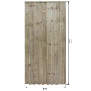 Rowlinson Featheredge Square Top Wooden Gate